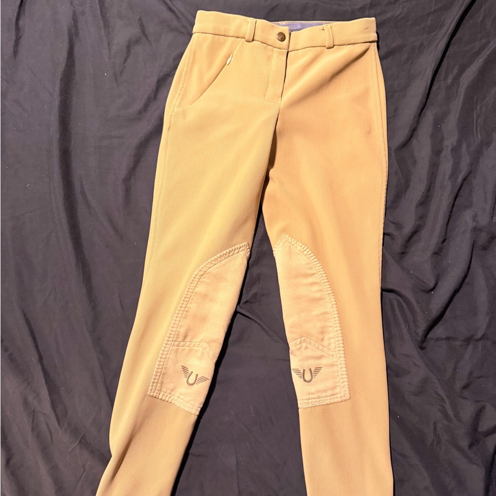 Tuff Rider Tan Riding Pants with Knee Patches